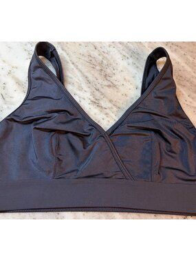 SAVAGE X FENTY Wireless Bralette Bra Dark Gray Size XL